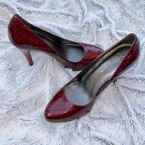 Jessica Simpson “Brenda” Red Scarlet Heel